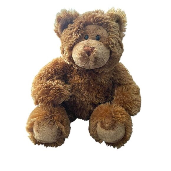Build-A-Bear Workshop Brown Blue White Shaggy Fur Bear Plush Stuffed Animal 14" - Picture 10 of 14